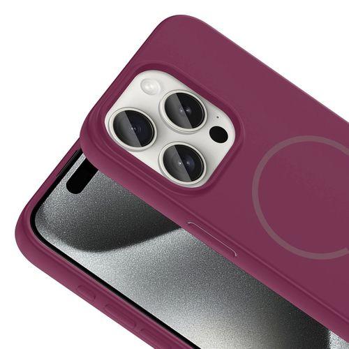 Apple iPhone 15 Pro Kılıf M-safe Şarj Özellikli Zore Meta Kapak