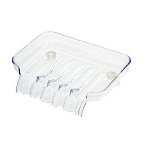 Vakumlu Sabunluk,Süngerlik Şeffaf Akrilik 13X9X3Cm