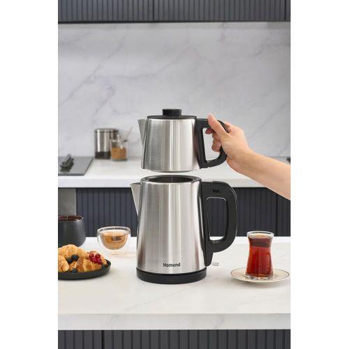 Homend Royaltea 1728h Su Isıtıcı & Çay Makinesi Inox