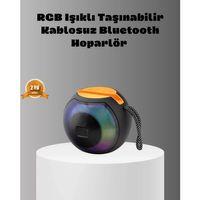 Taşınabilir Bluetooth Hoparlör – Rgb Işıklı, Güçlü Bas Ve 8 Saat Pil Ömrü
