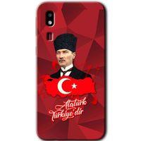 Potkal Hediye Fabrikası Samsung Galaxy A2 Core Kılıf HD Desen Baskılı Arka Kapak - Atatürkiye