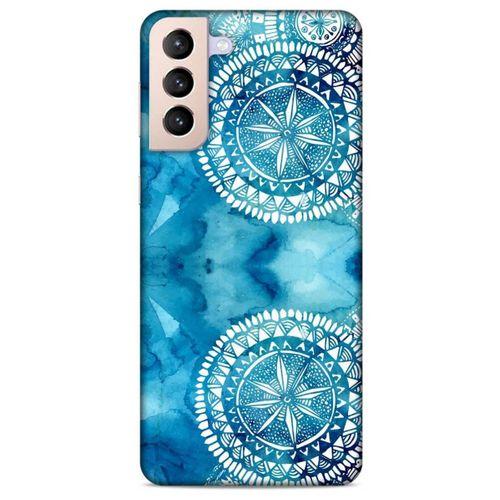 Samsung Galaxy S21 Plus Uyumlu Kılıf Mavi Delisi (45) Liquid Air Kılıf Suluboya Motif