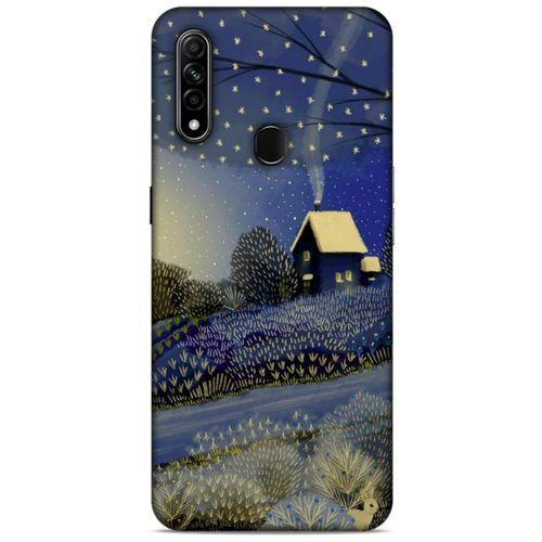 Oppo A31 Kılıf Snowix (42) Rugged Armor Kılıf Gold Lacivert