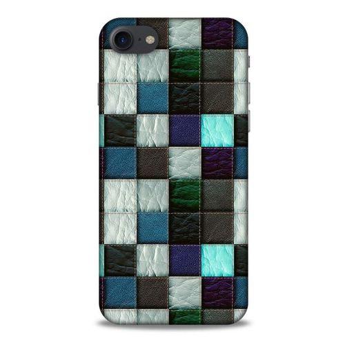 Apple Iphone 7 Kılıf Patchwork (46) Core Armor Kılıf Gri Cam Göbeği