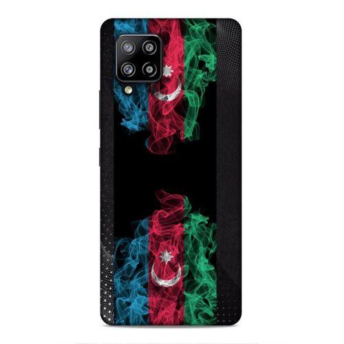 Samsung Galaxy A42 Uyumlu Kılıf Azarbaijan (5) Koruma Kabı Azeri Bayrak İllustre