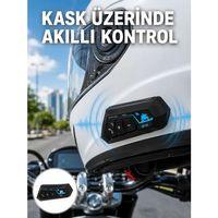 Bluetooth Kask Kulaklığı Intercom 5 0 Bluetooth Android Ve İos Uyumlu Yeni Nesil