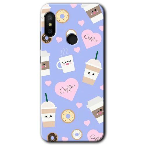 Xiaomi Mi A2 Lite HD Baskılı Kılıf + 9D Tam Ekran Koruyucu - Coffee Cake