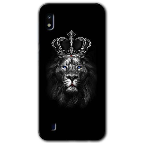 Galaxy A10 Kılıf HD Desen Baskılı Arka Kapak - King Lion
