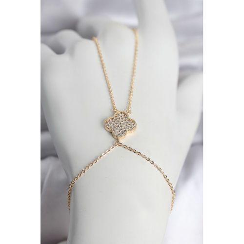 Pirinç Gold Renk Yonca Model Kadın Şahmeran