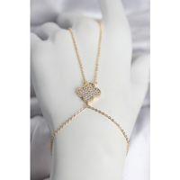 Pirinç Gold Renk Yonca Model Kadın Şahmeran