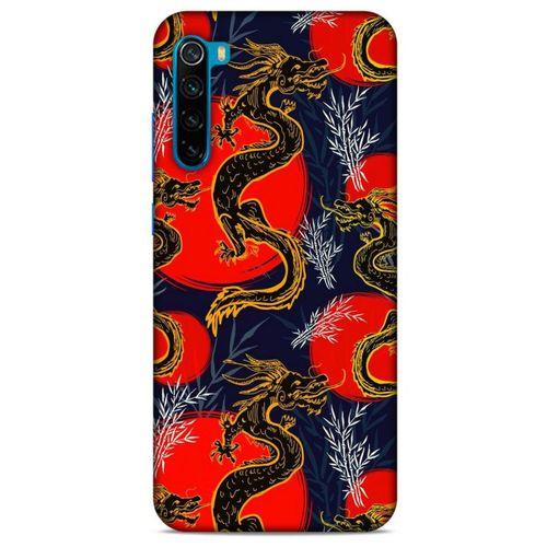 Xiaomi Redmi Note 8T Kılıf Dragons (30) Silicone Case Ejderha Cizimi