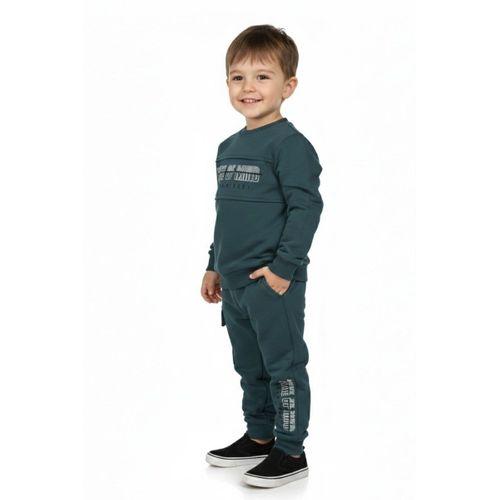 Erkek Çocuk Önü Baskılı Sweatshirt Ve Eşofman Alt Takım BGL-ST05249