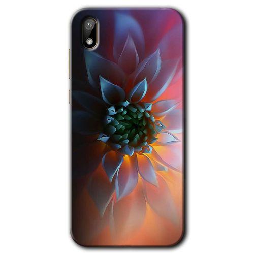 Huawei Y5 2019 Kılıf HD Desen Baskılı Arka Kapak + Temperli Cam - Çiçek Motif