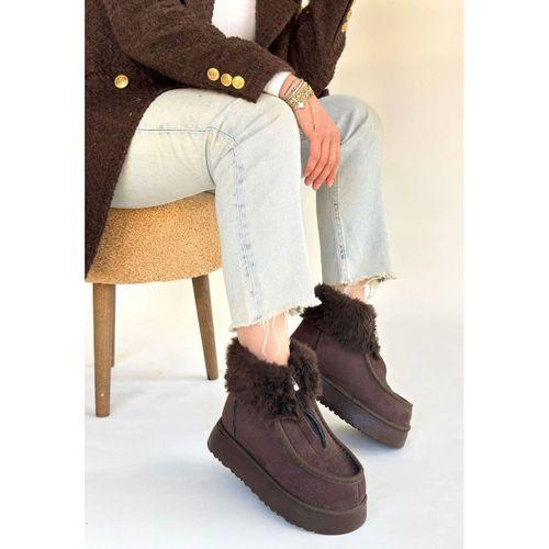 Zinya Kahverengi Süet Bot