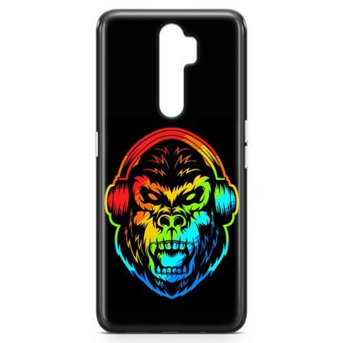 Oppo A5 2020 Kılıf Goril Colorful Arka Kapak Koruma Desenli Full Koruyucu