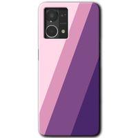 MRCİLETİSİM Oppo Reno 7 4G Kılıf HD Desen Baskılı Arka Kapak+Temperli Cam - Oblique
