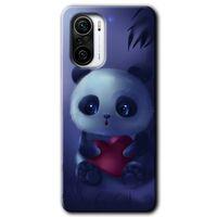 Potkal Hediye Fabrikası Xiaomi Redmi K40 Pro Kılıf HD Desen Baskılı Arka Kapak - Bebek Panda