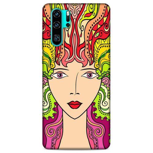 Lopard Huawei P30 Pro Uyumlu Kılıf Sürreal Yüzler ♀ (42) Rugged Armor Kılıf Desenli