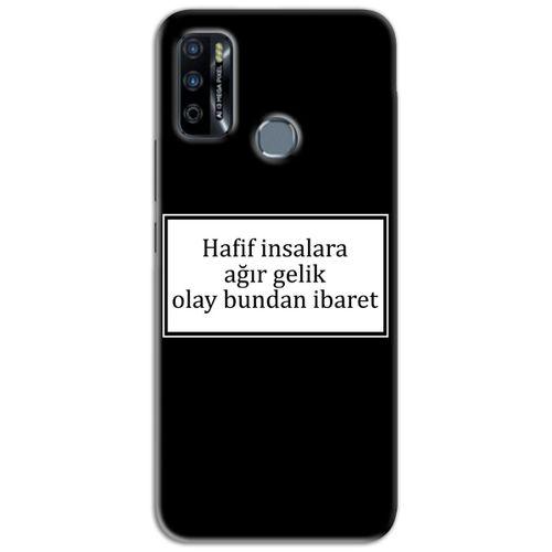 Infinix Hot 9 Play Kılıf HD Yazı Baskılı Silikon Arka Kapak - Yazı 2