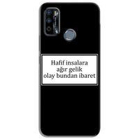 Infinix Hot 9 Play Kılıf HD Yazı Baskılı Silikon Arka Kapak - Yazı 2