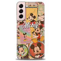 Samsung Galaxy S22 Plus Kılıf HD Baskılı Kılıf - I Love Mickey + Tam Ekran Koruyucu