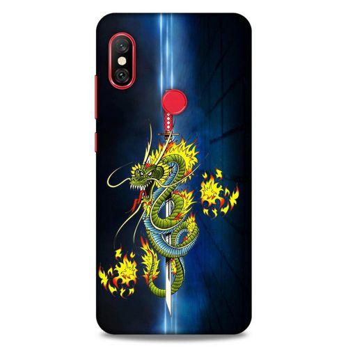 Lopard Xiaomi Redmi Note 6 Pro Uyumlu Kılıf Tattoo's (2) Kabı Ejderha Dövmesi