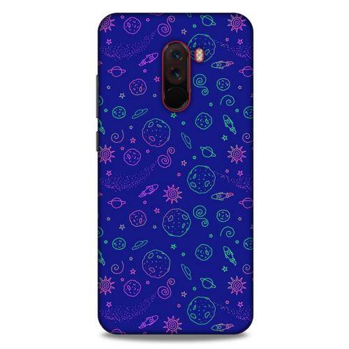 Spacex (36) Tema Glitter Kılıf Xiaomi Pocophone F1 Kılıf