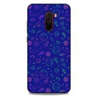 Spacex (36) Tema Glitter Kılıf Xiaomi Pocophone F1 Kılıf