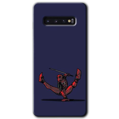 Potkal Hediye Fabrikası Samsung Galaxy S10 Kılıf HD Desen Baskılı Arka Kapak - DeadPool 3