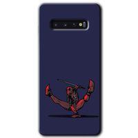 Potkal Hediye Fabrikası Samsung Galaxy S10 Kılıf HD Desen Baskılı Arka Kapak - DeadPool 3