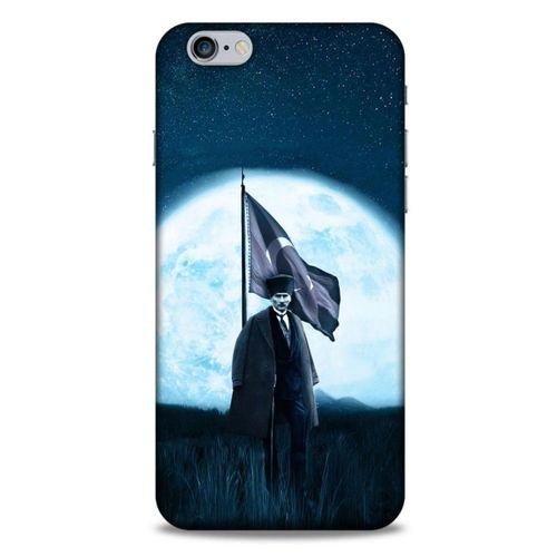 Apple Iphone 6S Plus Kılıf Atatürk (45) Liquid Air Kılıf Ay Işığı