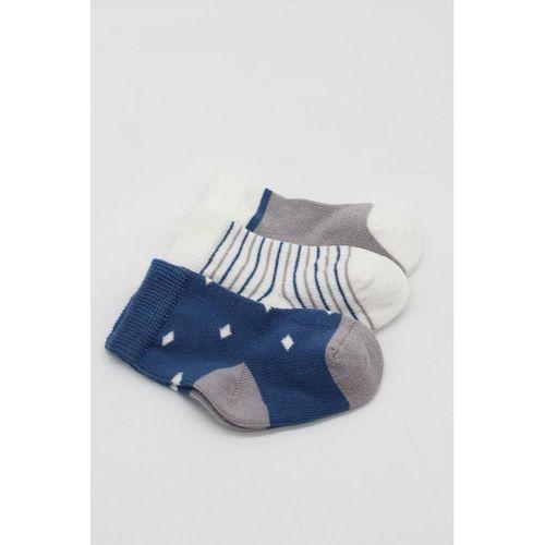 Bistyle Bistyle 3'Lü Penye Erkek Soket Çorap BS10111 İndigo