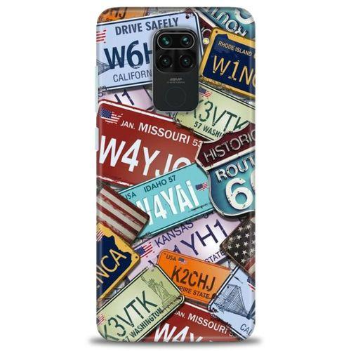 Xiaomi Redmi Note 9 Kılıf HD Baskılı Kılıf - W6HQF + Tam Ekran Koruyucu