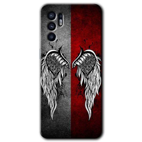 Oppo Reno 6 HD Baskılı Kılıf + 9D Tam Ekran Koruyucu - Lucifer