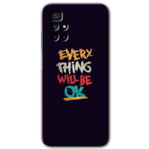 Xiaomi Redmi 10 Kılıf HD Desen Baskılı Arka Kapak + Temperli Cam - Everything