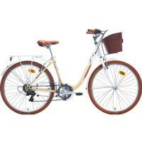 Carraro Juliana 26 Jant 7 vites Şehir Bisikleti Beyaz-Bej 43 cm