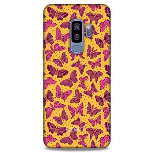 Samsung Galaxy S9 Plus Kılıf Kelebek Etkisi (27) Tasarımlı Kılıf Karışık Renkli
