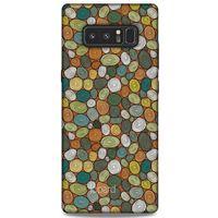 Samsung Galaxy Note 8 Kılıf Pastel Renkler (37) Silicone Cover Beyaz Açık Yeşil