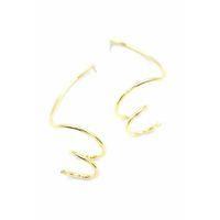 Kıvrımlı Küpe - Altın