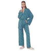 Limissi Viskon Desenli Pijama Yakımı