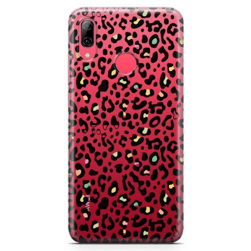 Huawei Y7 Prime 2019 Kılıf Colorful Leopar Arka Kapak Koruma Desenli Full Koruyucu