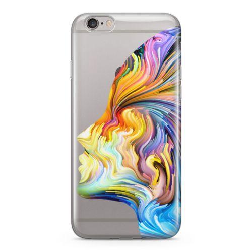 Apple iPhone 6 Plus - 6S Plus Kılıf Yüz Renk Arka Kapak Koruma Desenli Full Koruyucu