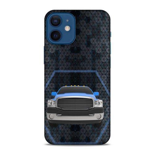 Lopard Apple iPhone 12 Mini Uyumlu Kılıf PickUpX (8) Baskılı Kılıf Gece Mavi