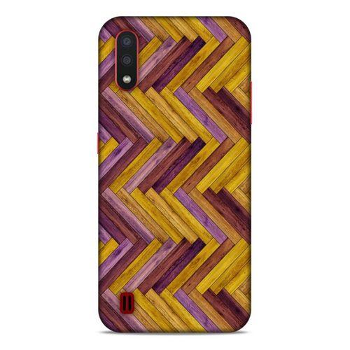 Lopard Samsung Galaxy A01 Uyumlu Kılıf Wood'X (35) Fit Design Kılıf Baskılı