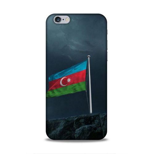 Apple Iphone 6S Uyumlu Kılıf Azarbaijan (27) Tasarımlı Kılıf Mavi Beyaz