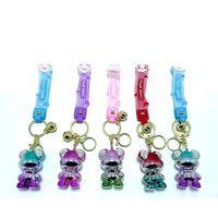 Taşlı Ayıcık Silikon Anahtarlık Alk1703 ( Lisinya )