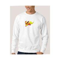 Pokemon Flareon Baskılı Beyaz Erkek Sweatshirt
