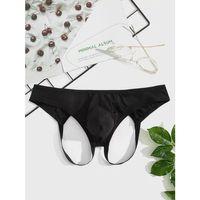 Erkek  Fantazi Siyah Jockstrap İç Giyim