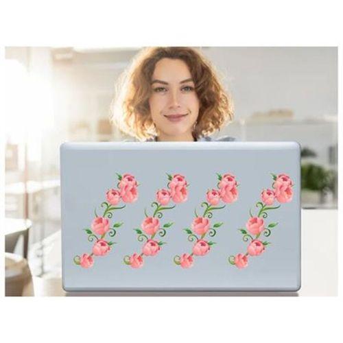 Defter Sticker,Laptop Sticker Pembe Güllü Pvc 70X50X0,5Cm