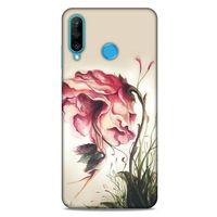 Y.Liva-2021 Özel Seri Gül Döktüm Huawei P30 Lite Kılıf Silikon Kapak